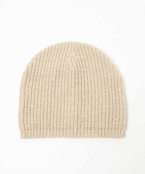 LOWRYS FARM（ローリーズファーム）の「ビーズニットワッチ　128530（ハンチング/ベレー帽・レディース・ベージュ/ブラック/グレー・FREE）」の10枚目の写真