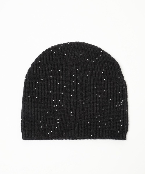 LOWRYS FARM（ローリーズファーム）の「ビーズニットワッチ　128530（ハンチング/ベレー帽・レディース・ベージュ/ブラック/グレー・FREE）」の7枚目の写真