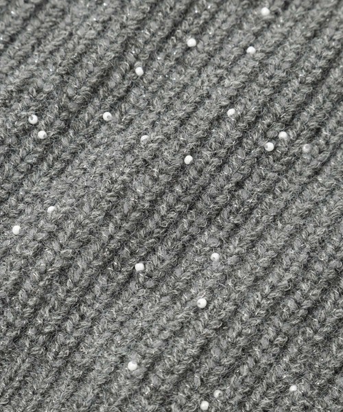 LOWRYS FARM（ローリーズファーム）の「ビーズニットワッチ　128530（ハンチング/ベレー帽・レディース・ベージュ/ブラック/グレー・FREE）」の21枚目の写真