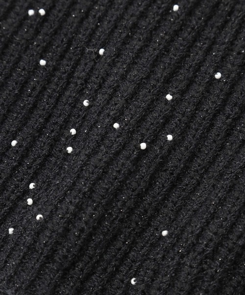 LOWRYS FARM（ローリーズファーム）の「ビーズニットワッチ　128530（ハンチング/ベレー帽・レディース・ベージュ/ブラック/グレー・FREE）」の20枚目の写真