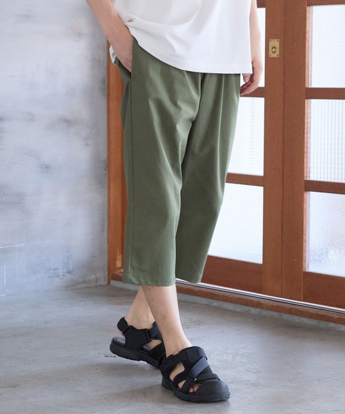 LAKOLE（ラコレ）の「リネンMIXテーパード7分パンツ / 128511（その他パンツ・メンズ・ブラック/オリーブ/グレー/マスタード・SMALL/MEDIUM/LARGE/X-LARGE）」の4枚目の写真