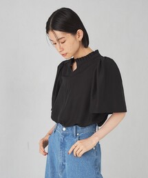 EMMEL REFINES | ＜EMMEL REFINES＞EM プリーツエリ ショートスリーブ ブラウス(シャツ/ブラウス)