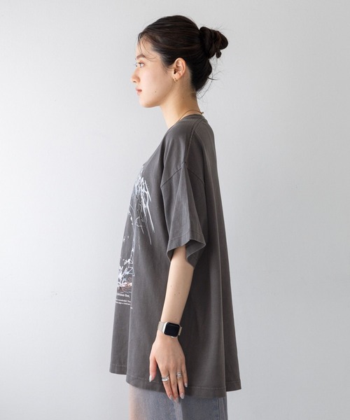 RAGEBLUE（レイジブルー）の「ヴィンテージライク/ルーズロックTシャツ（Tシャツ/カットソー・レディース・ホワイト系1/ブラック系1/ブラック/その他4・FREE）」の12枚目の写真