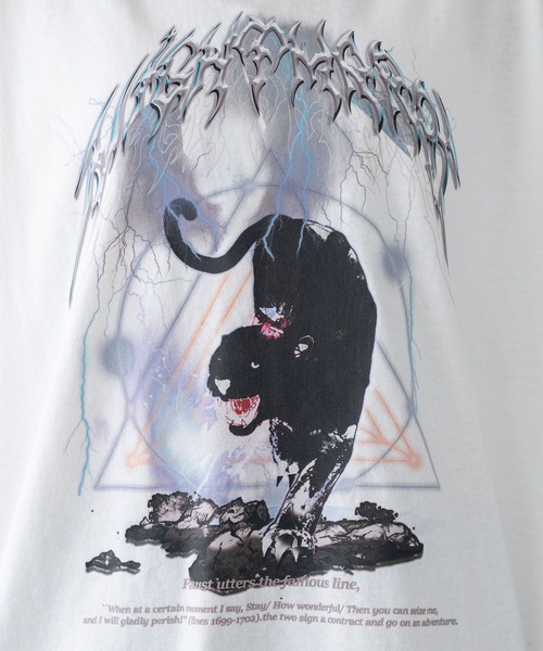 RAGEBLUE（レイジブルー）の「ヴィンテージライク/ルーズロックTシャツ（Tシャツ/カットソー・レディース・ホワイト系1/ブラック系1/ブラック/その他4・FREE）」の19枚目の写真