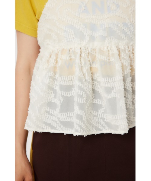 RODEO CROWNS WIDE BOWL（ロデオクラウンズワイドボウル）の「フリンジキャミソール（キャミソール・レディース・ブラック/オフホワイト・FREE）」の19枚目の写真