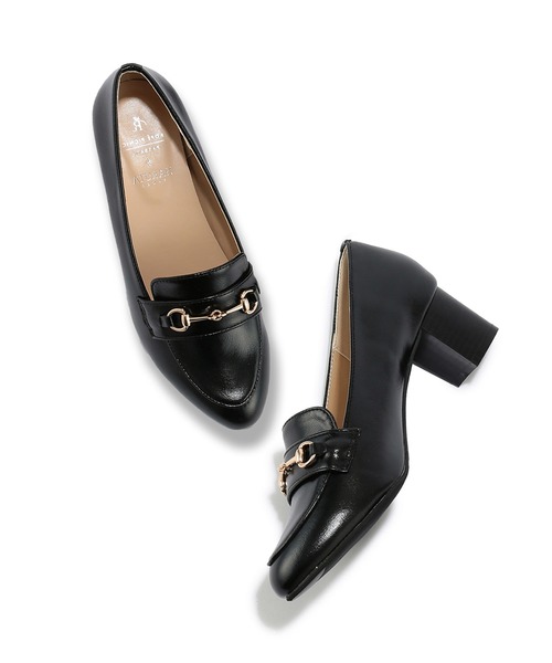 HARUTA（ハルタ）の「ROPE' PICNIC PASSAGE byHARUTA/リンクルエナメルヒールアップローファー（ローファー・レディース・ブラック/ベージュ系その他2・23.5cm/24.5cm/23.0cm/24.0cm）」の3枚目の写真