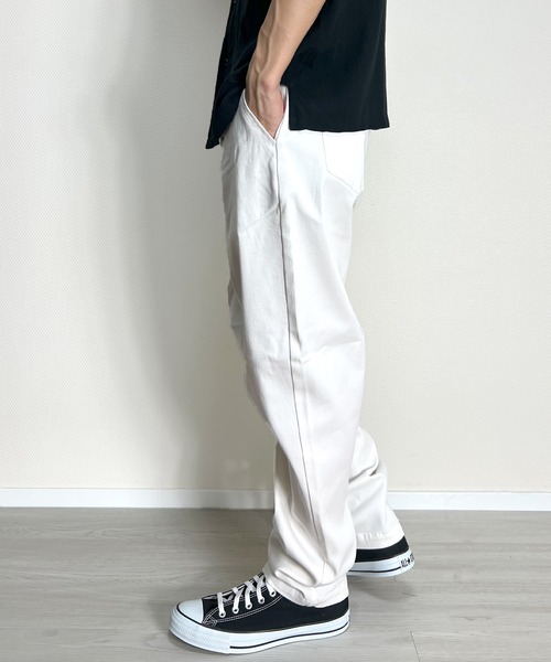 ストレッチ ワークパンツ シェフパンツ スケーターパンツ チノパン