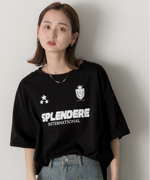 ad thie(アドティエ)の「ゲームデザイン オーバーサイズTシャツ(Tシャツ/カットソー・レディース・オフホワイト/ブラック/ブルーグレー・FREE)」の14枚目の写真
