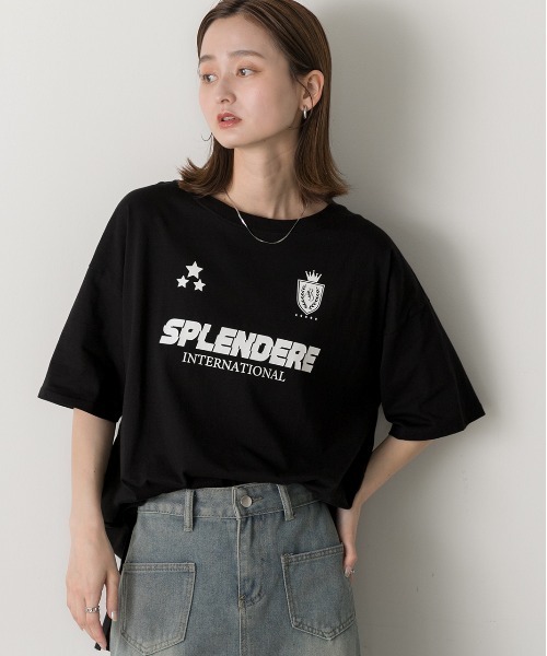 ad thie(アドティエ)の「ゲームデザイン オーバーサイズTシャツ(Tシャツ/カットソー・レディース・オフホワイト/ブラック/ブルーグレー・FREE)」の15枚目の写真
