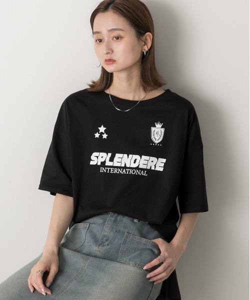ad thie(アドティエ)の「ゲームデザイン オーバーサイズTシャツ(Tシャツ/カットソー・レディース・オフホワイト/ブラック/ブルーグレー・FREE)」の19枚目の写真