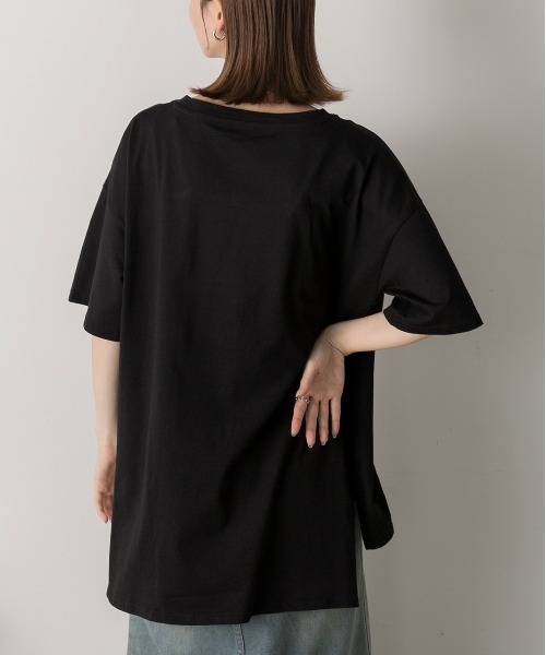ad thie(アドティエ)の「ゲームデザイン オーバーサイズTシャツ(Tシャツ/カットソー・レディース・オフホワイト/ブラック/ブルーグレー・FREE)」の20枚目の写真