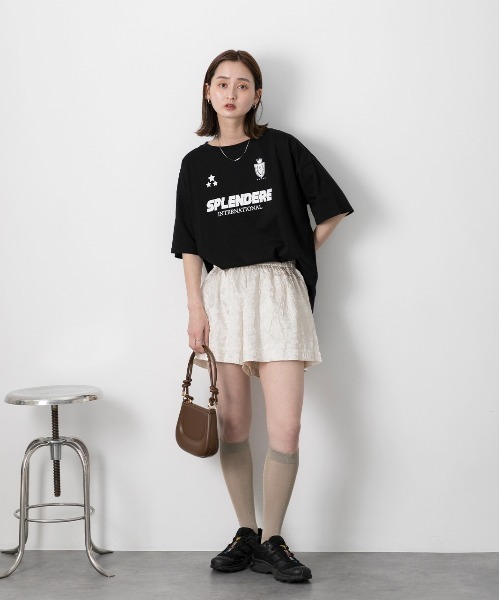 ad thie(アドティエ)の「ゲームデザイン オーバーサイズTシャツ(Tシャツ/カットソー・レディース・オフホワイト/ブラック/ブルーグレー・FREE)」の21枚目の写真