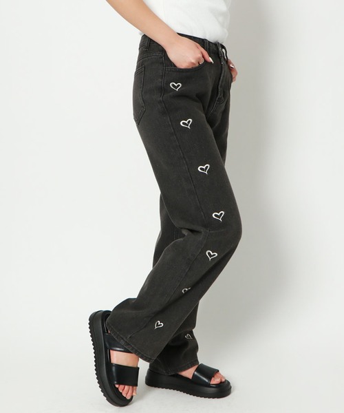 【美品】DEUS テーパード　デニムパンツ　濃紺　30 ロゴ 希少　1 DENIME ドゥニーム 革パッチ テーパードデニムパンツ インディゴ