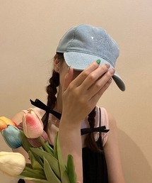 almo（アルモ）の「ラインストーンリボンデニムキャップ(BQ)（キャップ・レディース）」
