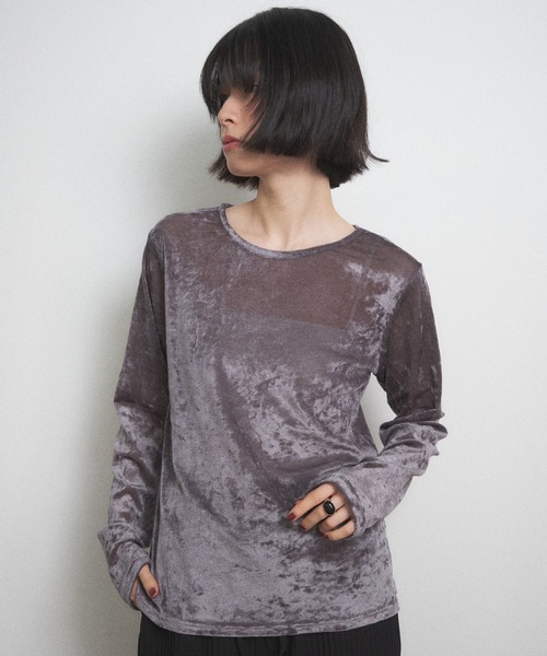 新品【定価2万】 カレンソロジー ベロアフロッキー ベロア ドルマンプルオーバー 新品【定価2万】 カレンソロジー ベロアフロッキー ベロア ドルマン