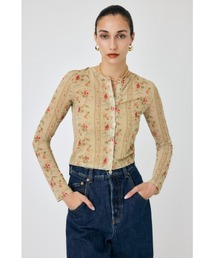 MOUSSY | FLORAL SHEER シャツ(シャツ/ブラウス)