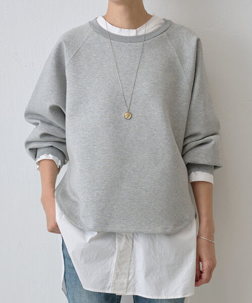 BEARDSLEY（ビアズリー）の「ダンボールサークルプルオーバー（Tシャツ/カットソー・レディース・ホワイト/ブラック/アイボリー/ライトグレー・FREE）」の4枚目の写真