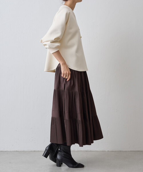 BEARDSLEY（ビアズリー）の「ダンボールサークルプルオーバー（Tシャツ/カットソー・レディース・ホワイト/ブラック/アイボリー/ライトグレー・FREE）」の6枚目の写真