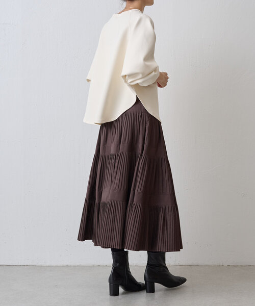 BEARDSLEY（ビアズリー）の「ダンボールサークルプルオーバー（Tシャツ/カットソー・レディース・ホワイト/ブラック/アイボリー/ライトグレー・FREE）」の7枚目の写真