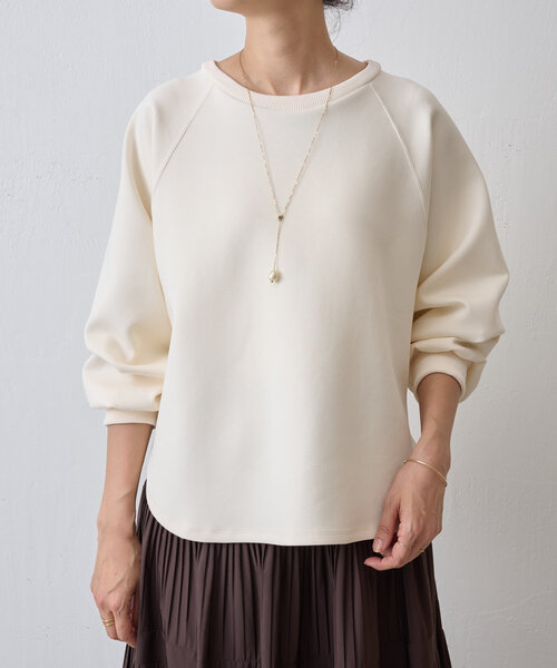 BEARDSLEY（ビアズリー）の「ダンボールサークルプルオーバー（Tシャツ/カットソー・レディース・ホワイト/ブラック/アイボリー/ライトグレー・FREE）」の8枚目の写真