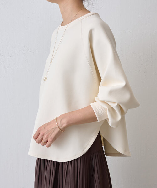 BEARDSLEY（ビアズリー）の「ダンボールサークルプルオーバー（Tシャツ/カットソー・レディース・ホワイト/ブラック/アイボリー/ライトグレー・FREE）」の9枚目の写真