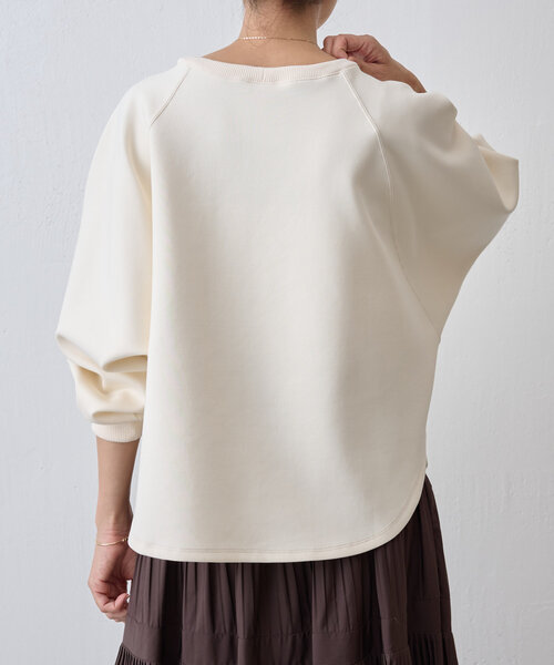 BEARDSLEY（ビアズリー）の「ダンボールサークルプルオーバー（Tシャツ/カットソー・レディース・ホワイト/ブラック/アイボリー/ライトグレー・FREE）」の10枚目の写真