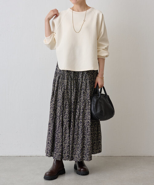 BEARDSLEY（ビアズリー）の「ダンボールサークルプルオーバー（Tシャツ/カットソー・レディース・ホワイト/ブラック/アイボリー/ライトグレー・FREE）」の18枚目の写真