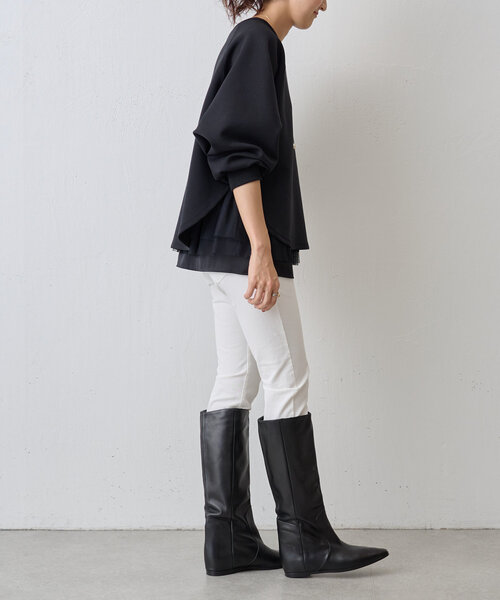 BEARDSLEY（ビアズリー）の「ダンボールサークルプルオーバー（Tシャツ/カットソー・レディース・ホワイト/ブラック/アイボリー/ライトグレー・FREE）」の21枚目の写真