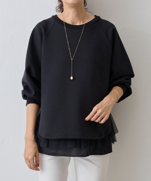 BEARDSLEY（ビアズリー）の「ダンボールサークルプルオーバー（Tシャツ/カットソー・レディース・ホワイト/ブラック/アイボリー/ライトグレー・FREE）」の22枚目の写真