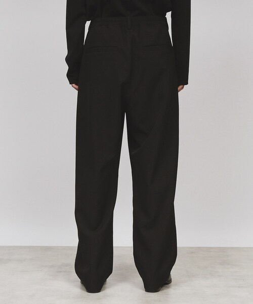 tk.TAKEO KIKUCHI(ティーケータケオキクチ)の「◆ダブルクロスルーズテーパードパンツ(セットアップ対応)(スラックス・メンズ・ブラック/ブラウン系/ダークグレー・03/02/01)」の9枚目の写真