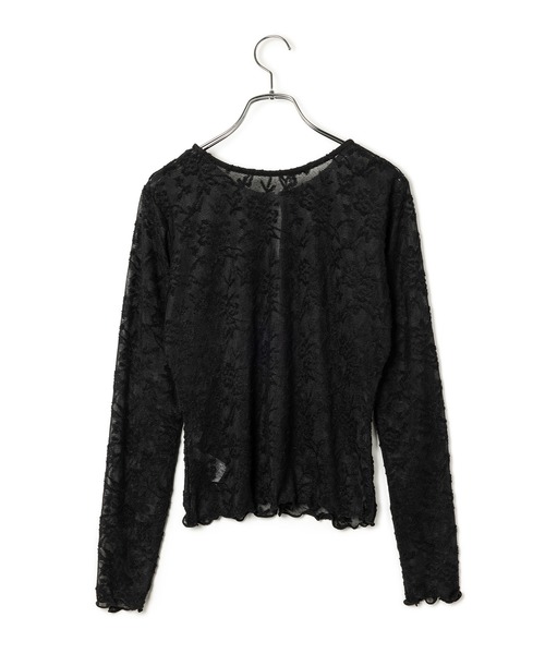VIS（ビス）の「【前後2WAY】カットジャガードカーディガン【洗える】（カーディガン/ボレロ・レディース・ブラック/オフホワイト・FREE）」の14枚目の写真
