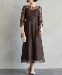美品⭐︎Aimer  フレアスリーブ・ハシゴレースドレス Aimer エメ フレアスリーブハシゴレースドレス ブルー/S-M｜結婚