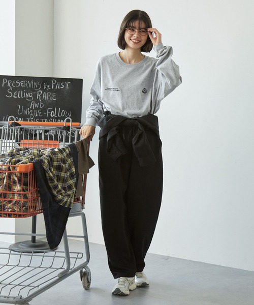 セール】比翼デザイン ドローコード付きジャンプスーツ（つなぎ