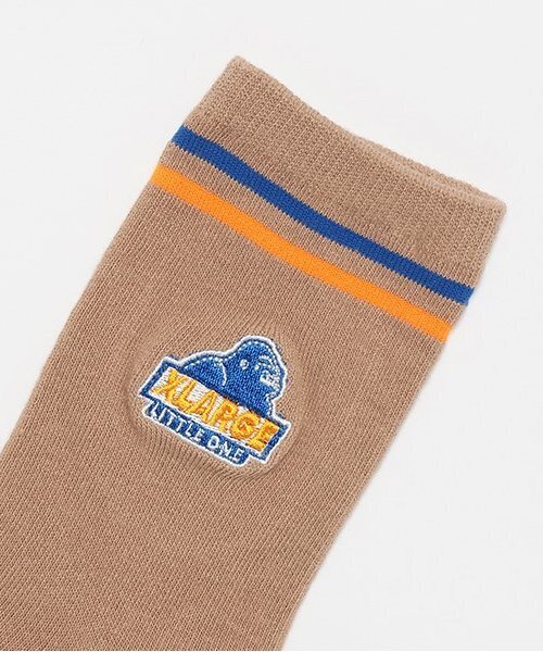 XLARGE KIDS（エクストララージキッズ）の「スランテッドOGゴリラ刺繍ソックス（ソックス/靴下・キッズ・ホワイト/ブラック/ベージュ・13-15cm/17-19cm/15-17cm/19-21cm）」の4枚目の写真
