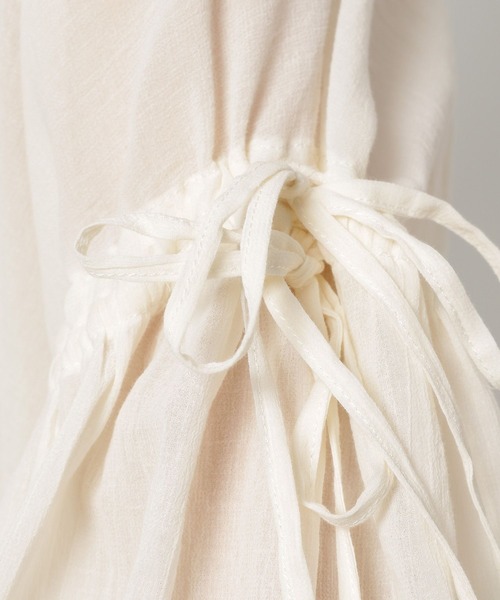 niko and...（ニコアンド）の「袖ギャザーリボンブラウス（シャツ/ブラウス・レディース・ブラウン/ピンク/オフホワイト・FREE）」の20枚目の写真