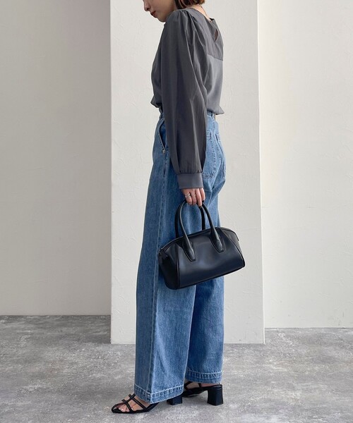 fredy emue（フレディエミュ）の「セミワイドデニムパンツ（デニムパンツ・レディース・サックスブルー/ブルー・36/38）」の4枚目の写真