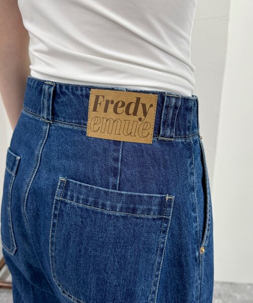 fredy emue（フレディエミュ）の「セミワイドデニムパンツ（デニムパンツ・レディース・サックスブルー/ブルー・36/38）」の22枚目の写真