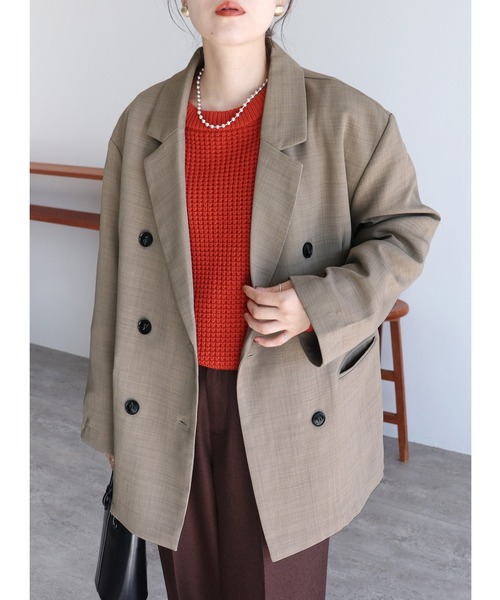 【セール】【ZOZOTOWN限定】ダブルブレストテーラードジャケット（テーラードジャケット）｜reca（レカ） 6,080円