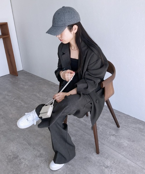 reca（レカ）の「【ZOZOTOWN限定】ダブルブレストテーラードジャケット（テーラードジャケット・レディース・グレー/ベージュ系その他/グリーン・FREE）」の14枚目の写真