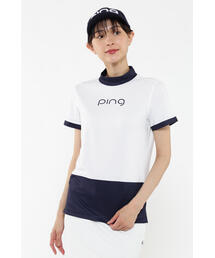 PING（ピン）の「【PING APPAREL】ジャージ半袖ハイネックカットソー ＜EARLY AUTUMN＞ (LADIES)（Tシャツ/カットソー）」