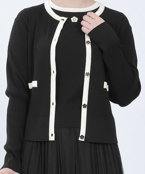 マリークワント MARY QUANT バイカラーエポデイジー アンサンブル M MARY QUANT（マリークワント）の「バイカラーエポデイジー