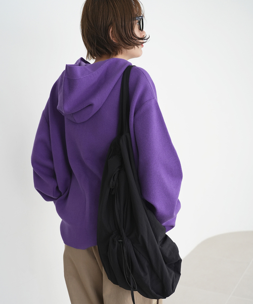 SLOBE citron.（スローブシトロン）の「《WEB限定/追加3》SLOBE citron. Nylon shoulder BAG（ショルダーバッグ・レディース・ブラック・FREE）」の4枚目の写真