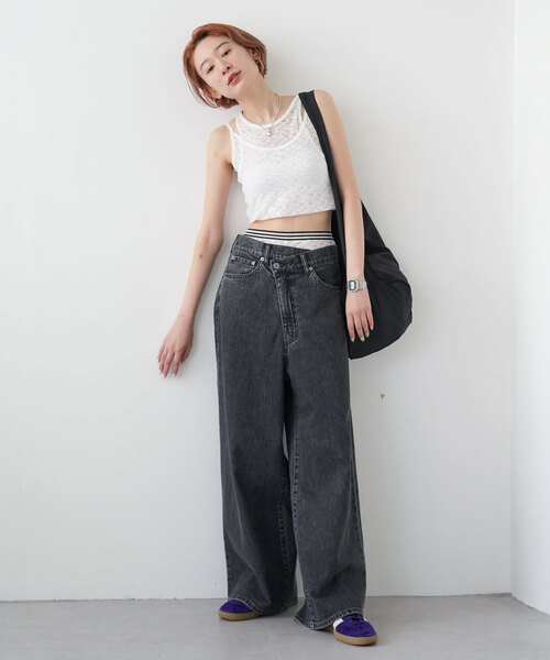 SLOBE citron.（スローブシトロン）の「《WEB限定/追加3》SLOBE citron. Nylon shoulder BAG（ショルダーバッグ・レディース・ブラック・FREE）」の5枚目の写真