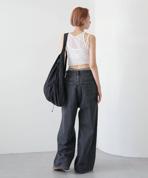 SLOBE citron.（スローブシトロン）の「《WEB限定/追加3》SLOBE citron. Nylon shoulder BAG（ショルダーバッグ・レディース・ブラック・FREE）」の6枚目の写真