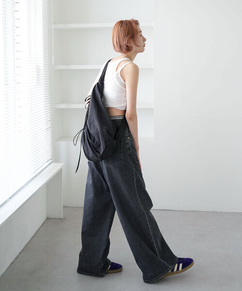 SLOBE citron.（スローブシトロン）の「《WEB限定/追加3》SLOBE citron. Nylon shoulder BAG（ショルダーバッグ・レディース・ブラック・FREE）」の7枚目の写真