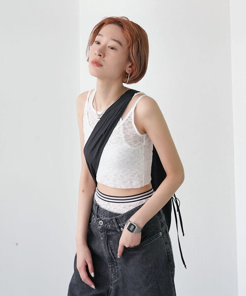 SLOBE citron.（スローブシトロン）の「《WEB限定/追加3》SLOBE citron. Nylon shoulder BAG（ショルダーバッグ・レディース・ブラック・FREE）」の8枚目の写真