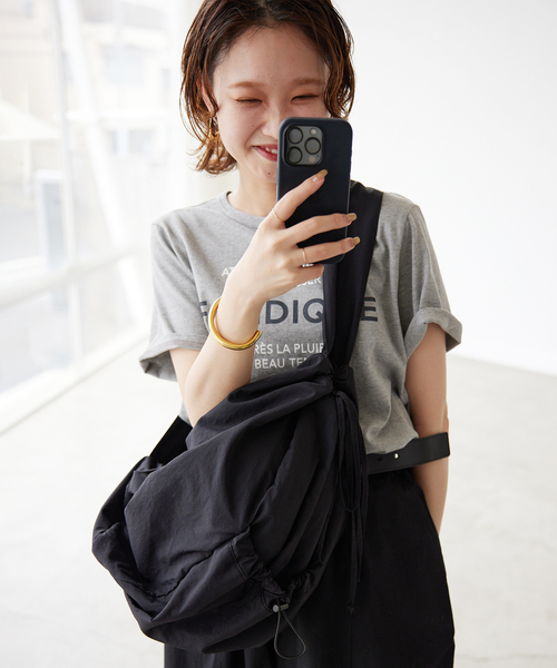 SLOBE citron.（スローブシトロン）の「《WEB限定/追加3》SLOBE citron. Nylon shoulder BAG（ショルダーバッグ・レディース・ブラック・FREE）」の16枚目の写真