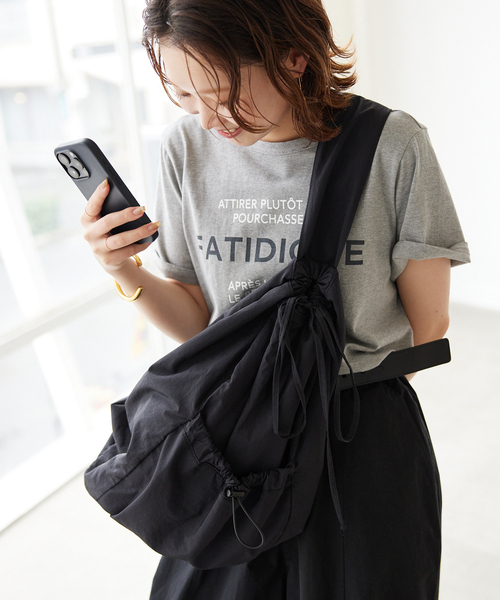 SLOBE citron.（スローブシトロン）の「《WEB限定/追加3》SLOBE citron. Nylon shoulder BAG（ショルダーバッグ・レディース・ブラック・FREE）」の18枚目の写真