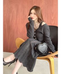 RESEXXY | アンサンブルレースニットワンピース(ワンピース)