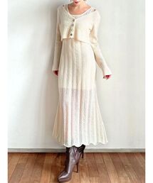 RESEXXY | アンサンブルレースニットワンピース(ワンピース)